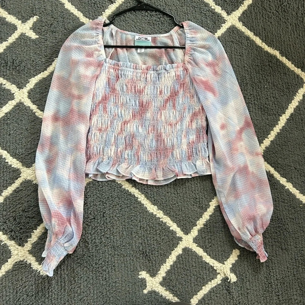 Future Collective Smocked Blouse